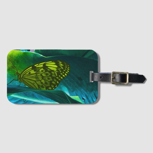 Etiqueta De Bagagem Etiqueta de saco de borboletas (Frente Horizontal)