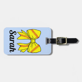 Etiqueta De Bagagem Etiqueta de Saco Personalizada do Sofball Sports