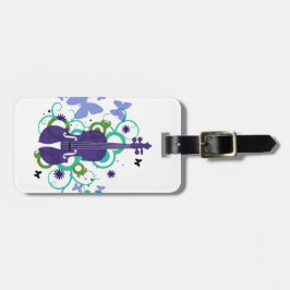 Etiqueta De Bagagem Etiqueta Violin Gift-Lucky