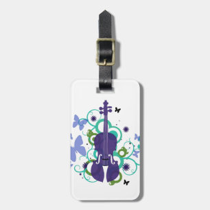 Etiqueta De Bagagem Etiqueta Violin Gift-Lucky