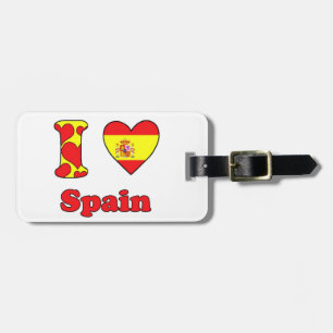 Etiqueta De Bagagem Eu adoro Espanha