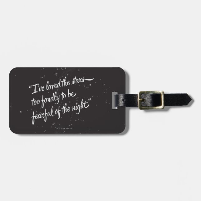 Etiqueta De Bagagem Eu amei as estrelas (Frente Horizontal)