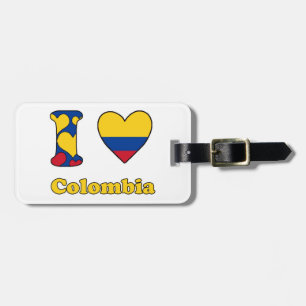 Etiqueta De Bagagem Eu amo a Colômbia