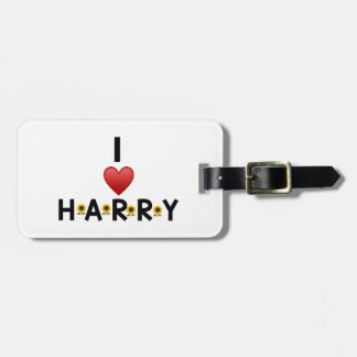 ETIQUETA DE BAGAGEM EU AMO A MARCA DE BAGAGEM DE HARRY