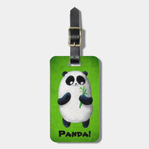 Etiqueta De Bagagem Eu amo a panda