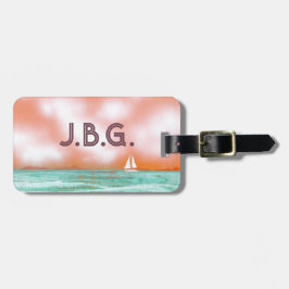 Etiqueta De Bagagem Eu Amo Barcos