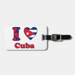 Etiqueta De Bagagem Eu amo Cuba