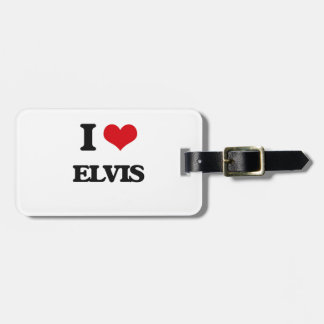 Etiqueta De Bagagem Eu amo Elvis