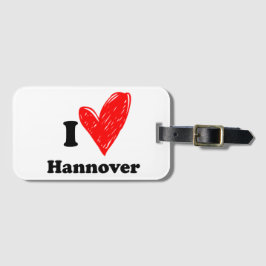Etiqueta De Bagagem Eu amo Hannover