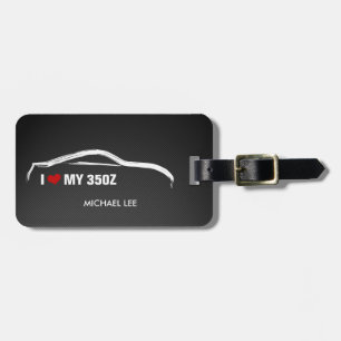 Etiqueta De Bagagem Eu amo meu 350Z