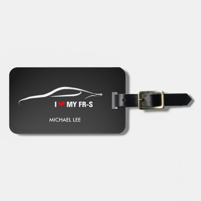 Etiqueta De Bagagem Eu amo meu FR-S (Frente Horizontal)