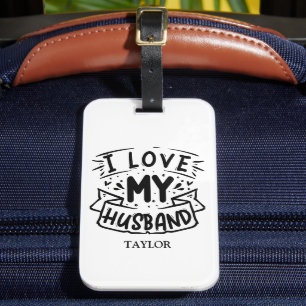 Etiqueta De Bagagem Eu amo meu marido