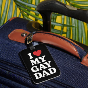 Etiqueta De Bagagem Eu Amo Meu Pai Gay Eu Adoro Meu Pai Gay