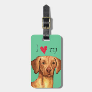 Etiqueta De Bagagem Eu amo meu Vizsla