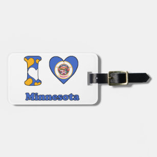 Etiqueta De Bagagem Eu amo Minnesota