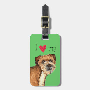 Etiqueta De Bagagem Eu Amo o meu Bordo Terrier
