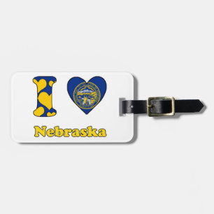 Etiqueta De Bagagem Eu amo o Nebraska