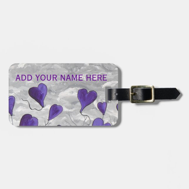 ETIQUETA DE BAGAGEM EU AMO VOAR (Frente Horizontal)