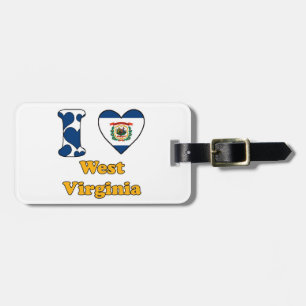 Etiqueta De Bagagem Eu amo West Virginia