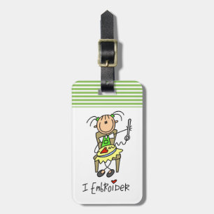 Etiqueta De Bagagem Eu bordo a figura da vara