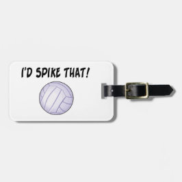 Etiqueta De Bagagem Eu cravaria esse voleibol