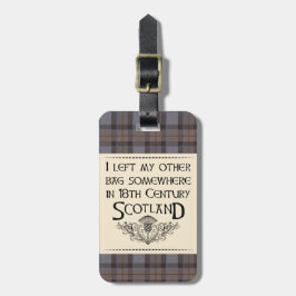 Etiqueta De Bagagem Eu deixei meu saco em Scotland