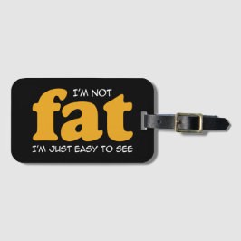 Etiqueta De Bagagem Eu não sou gordo