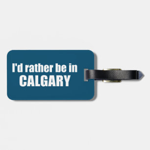 Etiqueta De Bagagem Eu Preferencialmente Em Calgary Alberta