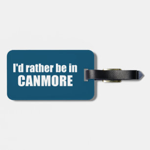 Etiqueta De Bagagem Eu Preferencialmente Em Canmore