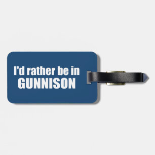 Etiqueta De Bagagem Eu Preferencialmente Em Gunnison Colorado