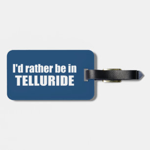 Etiqueta De Bagagem Eu Preferencialmente Em Telluride