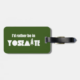 Etiqueta De Bagagem Eu Preferencialmente No Parque Nacional Yosemite