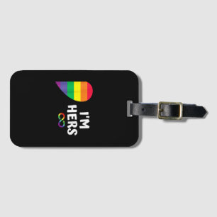 Etiqueta De Bagagem Eu sou a dela que luta pelo orgulho de lésbicas