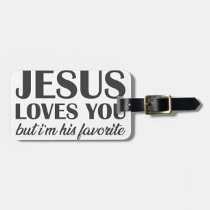 Etiqueta De Bagagem Eu sou favorito de Jesus