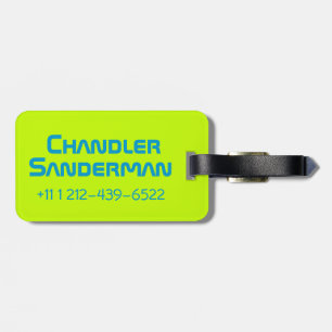 Etiqueta De Bagagem Eu venho em paz crianças diversão com a etiqueta d