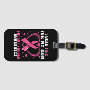 Etiqueta De Bagagem Eu Visto Rosa Para Minha Mãe Cancer Sensibilização