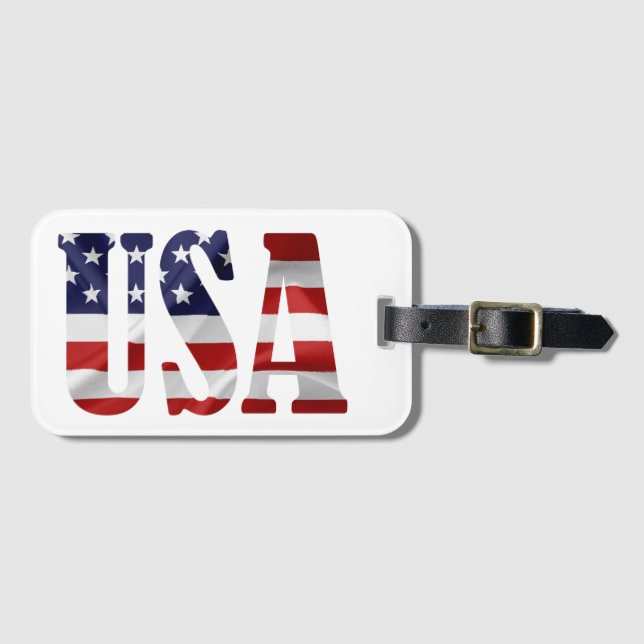 ETIQUETA DE BAGAGEM EUA (Frente Horizontal)