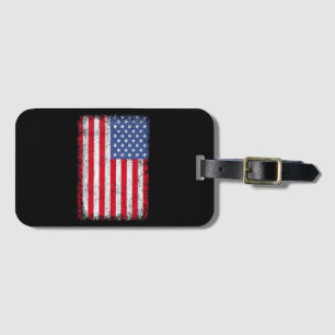 Etiqueta De Bagagem EUA Bandeira Patriótica Americana Para Homens Meni