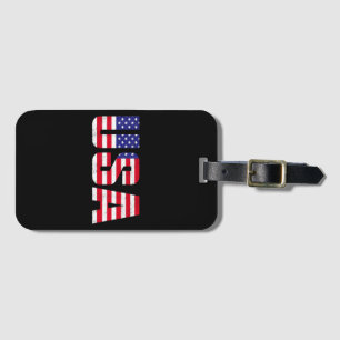 Etiqueta De Bagagem EUA Bandeira Patriótica Americana Para Homens Meni