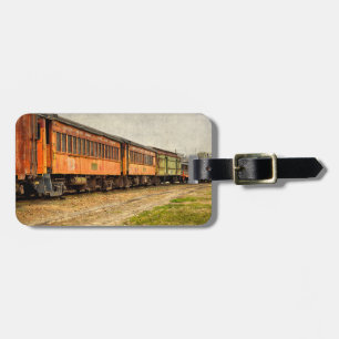 Etiqueta De Bagagem EUA, Indiana. O Museu da Ferrovia North Mudson