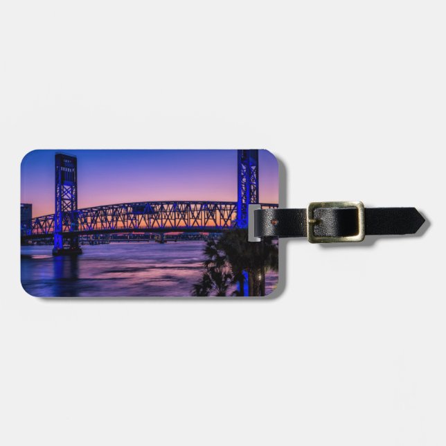 Etiqueta De Bagagem EUA, Jacksonville, Flórida (Frente Horizontal)
