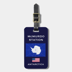 Etiqueta De Bagagem EUA - Marca de Bagagem da Estação Antártica McM