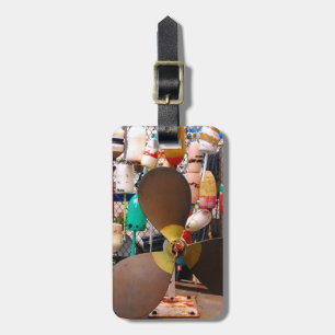 Etiqueta De Bagagem EUA, Massachusetts. Hélice e Flutuadores