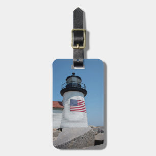Etiqueta De Bagagem EUA, Massachusetts, Nantucket. Ponto de Brant