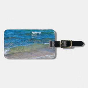 Etiqueta De Bagagem EUA, Michigan. Águas Claras do Lago Superior