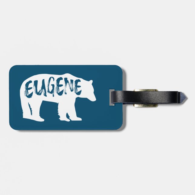 Etiqueta De Bagagem Eugene Oregon Bear (Traseira Horizontal)
