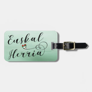 Etiqueta De Bagagem Euskal Herria LuBagage Tag, País Basco