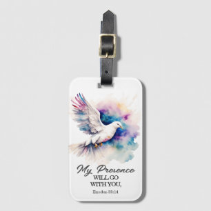 Etiqueta De Bagagem Êxodo 33:14 Minha presença vai com você Bíblia