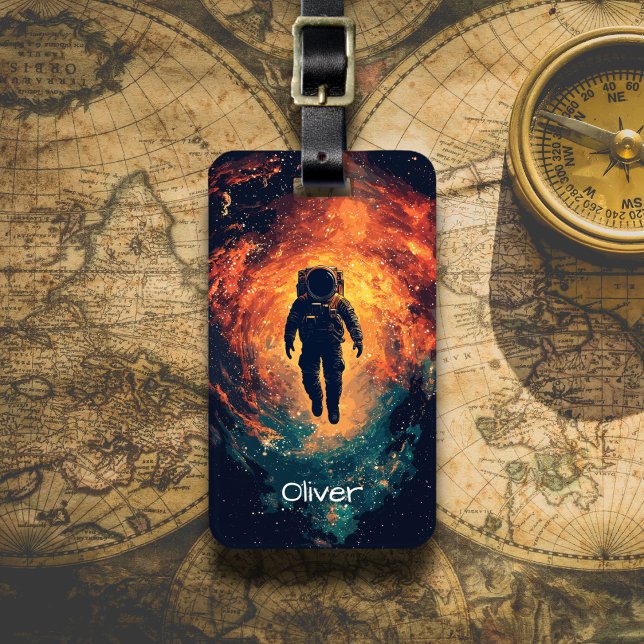 Etiqueta De Bagagem Explorador Cósmico (Criador carregado)