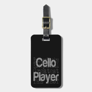 Etiqueta De Bagagem Extraordinário do Jogador Cello